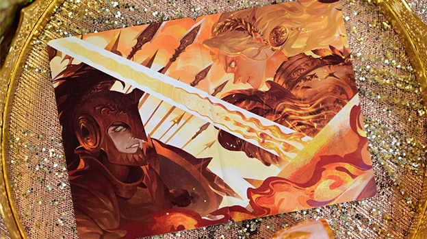 King Arthur V2 (Golden Dawn) Playing Cards by KING STAR