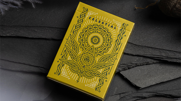 Celestial Valor Playing Cards by Giovanni Meroni(greenish yellow)