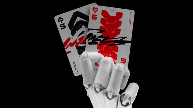 Bicycle Machine56 R-TYPE/3 White Playing Cards by RunIt Decks