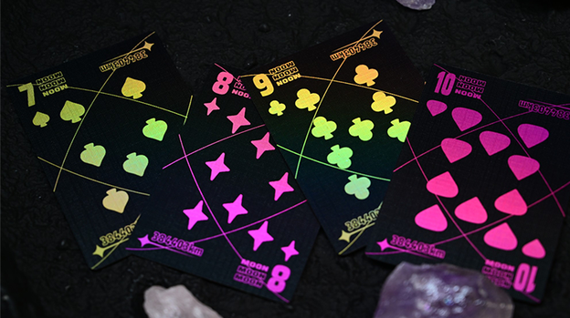 Moon (Black Holo) Playing Cards