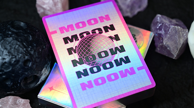 Moon (White Holo) Playing Cards