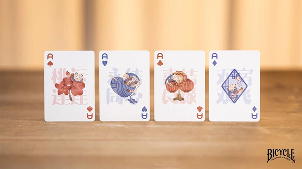 Bicycle Mascot (Tiger Sniffs the Rose) Playing Cards