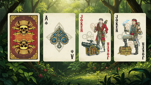 Skeleton Pirates Playing Cards