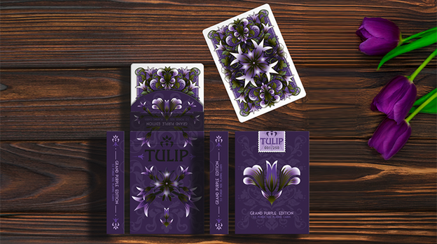 Grand Tulip Purple Playing Cards by Dutch Card House Company