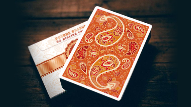 Paisley Ton sur Ton Poudre Orange Foil Designer's Choice