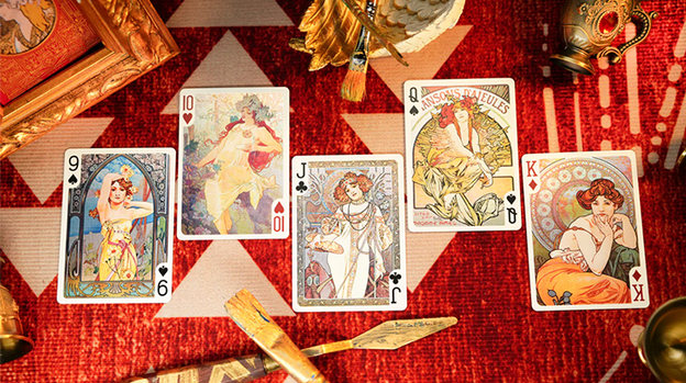 Mucha Standard Playing Cards by 52 MUSÉE