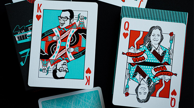 FRANKLIN BBQ RETRO BLACK PLAYING CARDS