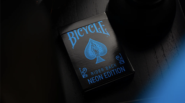 Bicycle Cool Blue Neon Rider Back Playing Cards