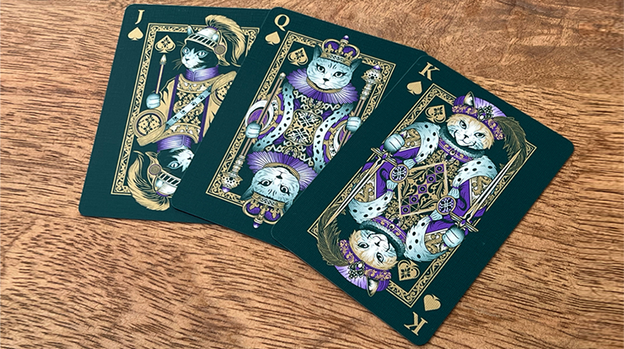 Neko Royal Green Playing Cards