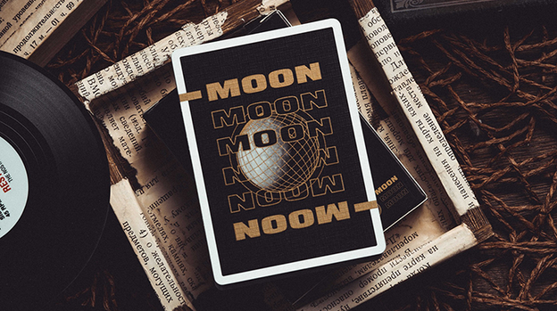 Moon (Black) Playing Cards