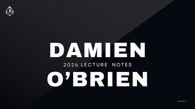 Damien's 2026 Lecture Notes - ebook