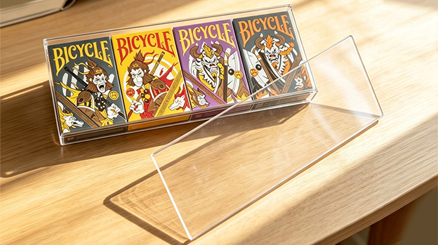Plexiglass Card Case (4 Deck Case) by MS Magic