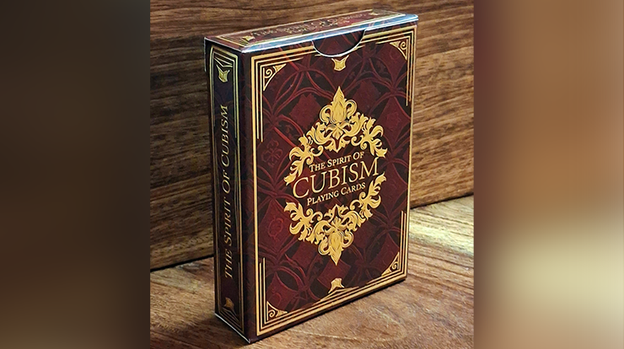 The Spirit of Cubism (Dark Red) Playing Cards