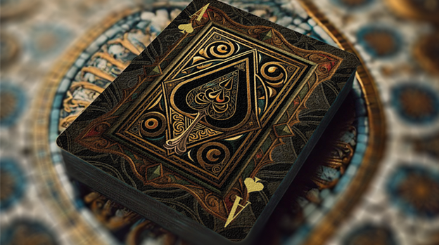 The Spirit of Cubism (Dark Black) Playing Cards