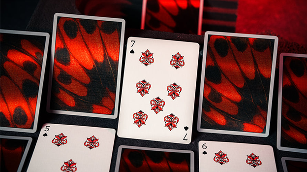 Morpho V2 (Carmine) Playing Cards by TCC Fashion