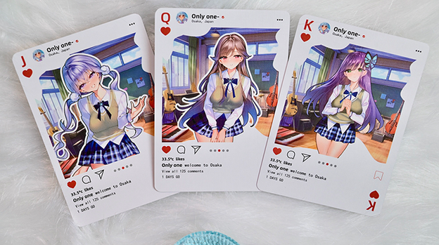 Sweet Cosplay Show - Azure Summer Playing Cards