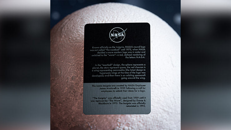 NASA BLACK HOLE "MEATBALL" LOGO PLAYING CARDS