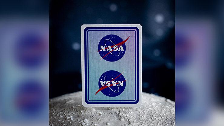 NASA HOLOGRAPHIC FOIL "MEATBALL" LOGO PLAYING CARDS