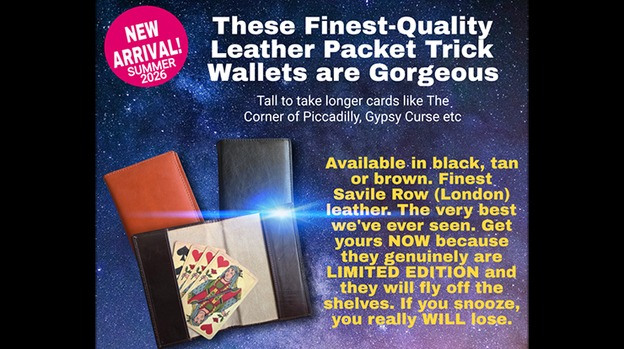 Leather Packet Wallet (Tan) by Paul Gordon