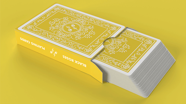 Black Roses Sunny Days Playing Cards