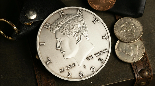 Bacon Jumbo Coin (Oversized Half Dollar) by Bacon Magic