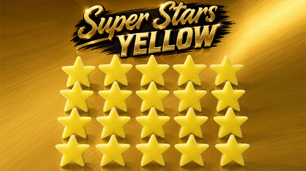 Super Stars Yellow (Bag of 20) Sponge