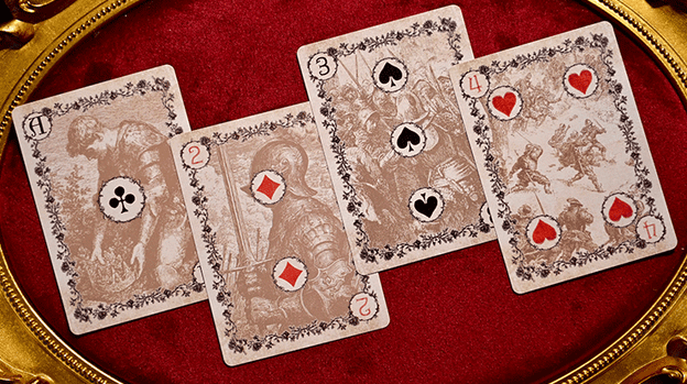 Wars of the Roses (2nd Edition Red Tuck- Gilded ) Playing Cards