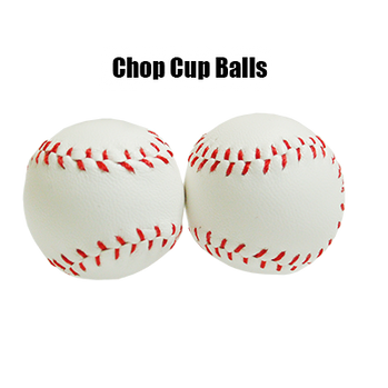 Chop Cup Balls White Leather (Set of 2) by Leo Smetsers - Trick