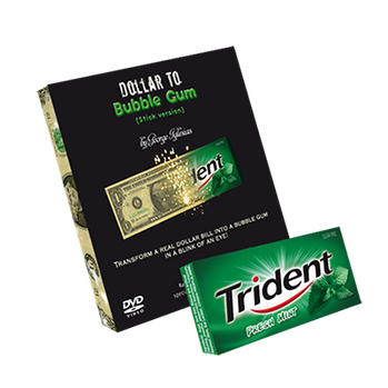 Dollar to Bubble Gum (Trident) by Twister Magic - Trick