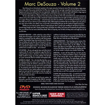 Master Works of Conjuring Vol. 2 by Marc DeSouza - DVD