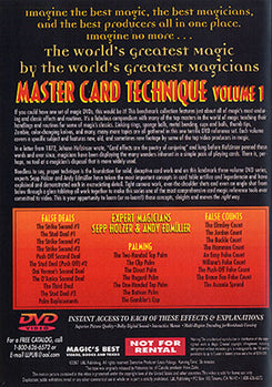 World's Greatest Magic: Master Card Technique Volume 1 - DVD
